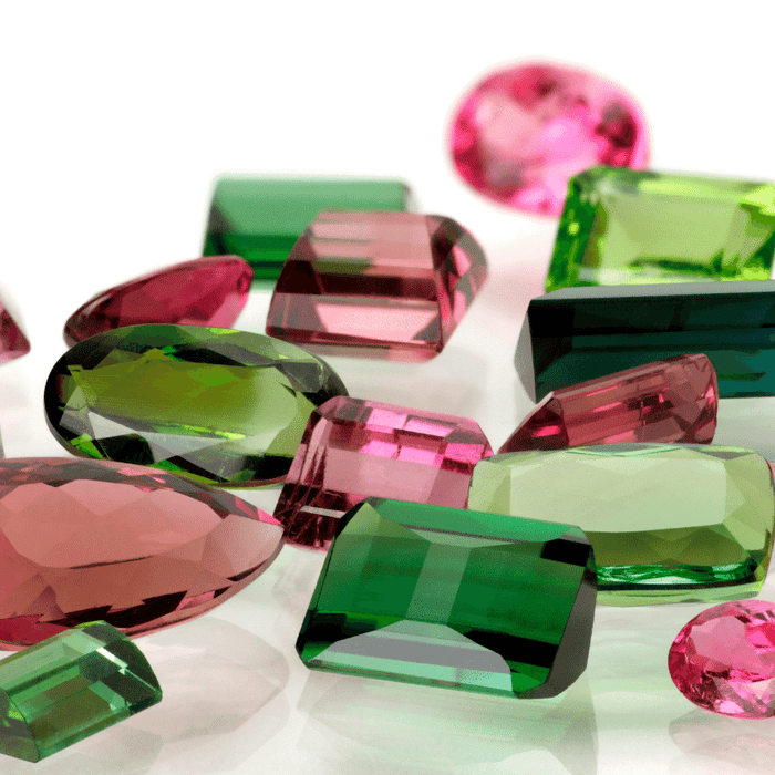Toutes les couleurs de tourmaline sur les bijoux d'occasion