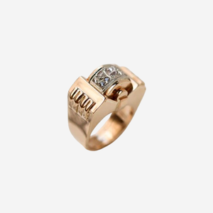 Bague tank diamant