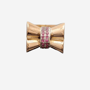Bague Tank rubis