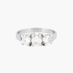 Bague trois diamants
