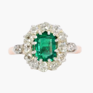 Bague de fiançailles émeraude