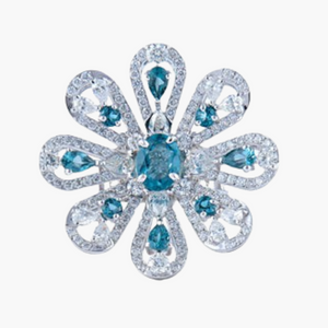 Bague fleur diamant