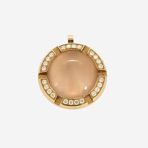 Pendentif quartz rose