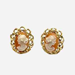 Boucles d'oreilles Camée