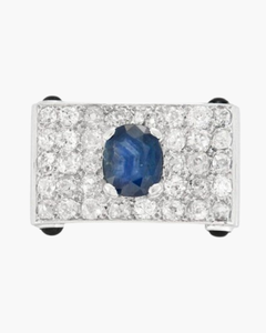 Broche saphir
