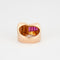Bague 51 Bague Tank Or Jaune Et Pierres Rouges 58 Facettes 506