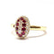 Bague 54 Bague coccinelle en Or jaune, rubis & diamants 58 Facettes