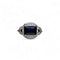 Bague 52 Bague Art déco - Bague entourage en platine et saphir, diamants 58 Facettes