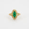 Bague Bague marquise émeraude diamants 58 Facettes 2808