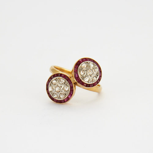 Bague Bague Toi Et Moi Art Déco 58 Facettes 472