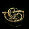 Broche Broche Art nouveau en or jaune 18k et argent et diamants 58 Facettes 1