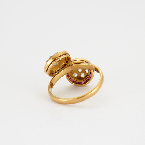 Bague Bague Toi Et Moi Art Déco 58 Facettes 472