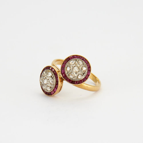 Bague Bague Toi Et Moi Art Déco 58 Facettes 472