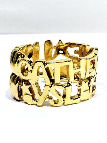 Bracelet Yves Saint Laurent - Bracelet manchette Catherine 1990 58 Facettes 1759182