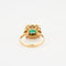 Bague 56 Bague ancienne or émeraude et diamants 58 Facettes