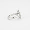 Bague Bague en or blanc, diamant navette et brillants 58 Facettes
