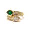 Bague 50 Bague Toi & Moi émeraude & diamants 58 Facettes