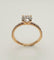 Bague 51 Bague Sur-Mesure Solitaire 1ct Pavé Diamants Or Rose 58 Facettes
