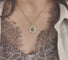 Collier Collier pendentif en or jaune 18 kt, émeraude et diamants 58 Facettes 33327