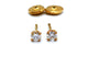Boucles d'oreilles Boucles d'oreilles Puces Or jaune Diamant 58 Facettes 1003190CD