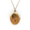 Pendentif Impérial russe - Médaillon en or 14k avec rubis et saphirs 58 Facettes