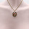 Pendentif Pendentif renard émaillé en or 14k avec halo de diamants 58 Facettes