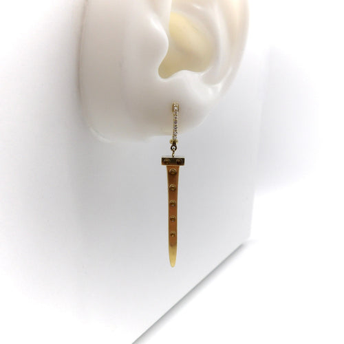 Boucles d'oreilles Roberto Coin Pois Moi Chiodo - Boucles d’oreilles clou en or 18k et diamants 58 Facettes