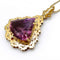Collier Collier pendentif améthyste moderniste en or jaune 14k 58 Facettes