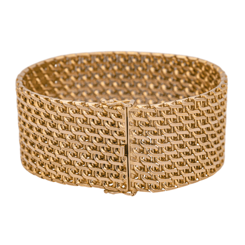 Bracelet Bracelet épingle - Manchette en or jaune 18 carats 58 Facettes 1011037CD