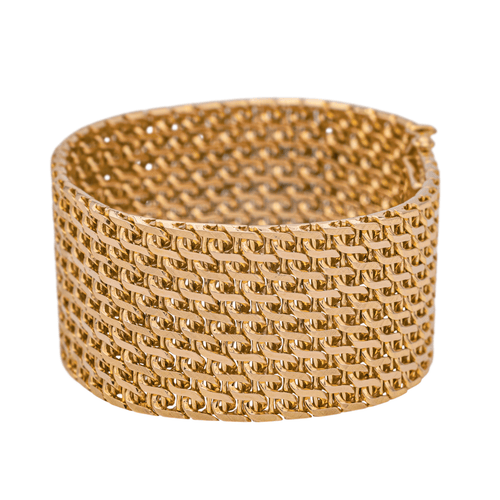 Bracelet Bracelet épingle - Manchette en or jaune 18 carats 58 Facettes 1011037CD