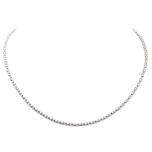 Collier Collier Maille Or blanc 58 Facettes 1011040CD