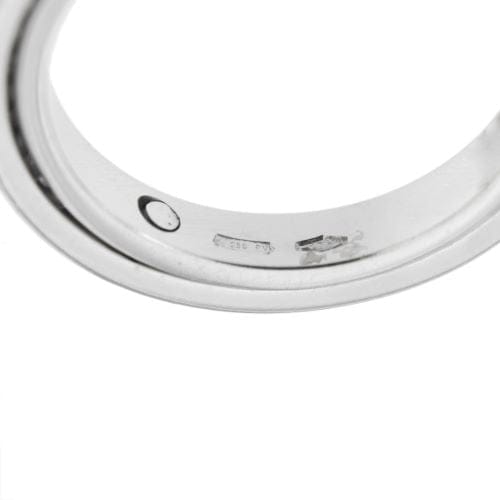 Bague 52 Alliance fede - Bague en or blanc 18 ct et diamants 0,46 ct 58 Facettes 10308