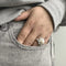 Bague 57 Bague fleur - Bague en or blanc 18 ct avec perle et diamants 58 Facettes 10510