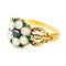 Bague 52.5 Bague en or 14 ct perles, pierre de lune et émeraudes 58 Facettes FC223F2949D846B79D181013A882C484