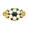 Bague 52.5 Bague en or 14 ct perles, pierre de lune et émeraudes 58 Facettes FC223F2949D846B79D181013A882C484