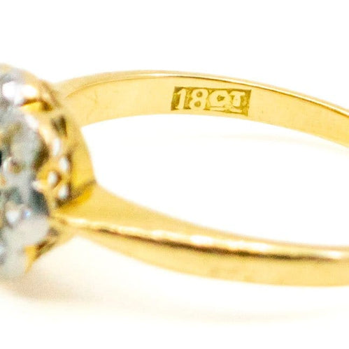 Bague 50.5 Bague marguerite en or 18 ct avec saphir et diamants 58 Facettes E62EF4CFF0784554BD6AB63C17DFC5FE