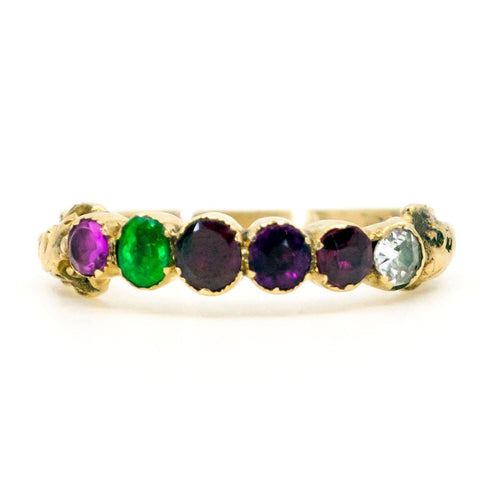 Bague 55 Bague "REGARD" multi-pierres précieuses en or jaune 14 carats 58 Facettes 60863359E7114DACAD1BC5FD1A805554