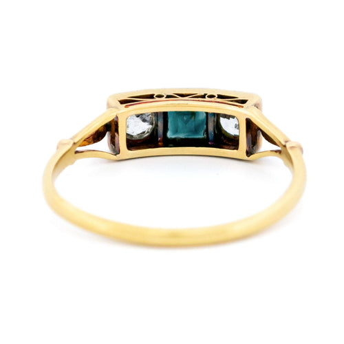 Bague 53 Bague Art déco en or 14k avec saphirs et diamants 58 Facettes D351F4A3CF4043F2B2AAD0EB0A6A2763