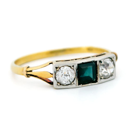 Bague 53 Bague Art déco en or 14k avec saphirs et diamants 58 Facettes D351F4A3CF4043F2B2AAD0EB0A6A2763