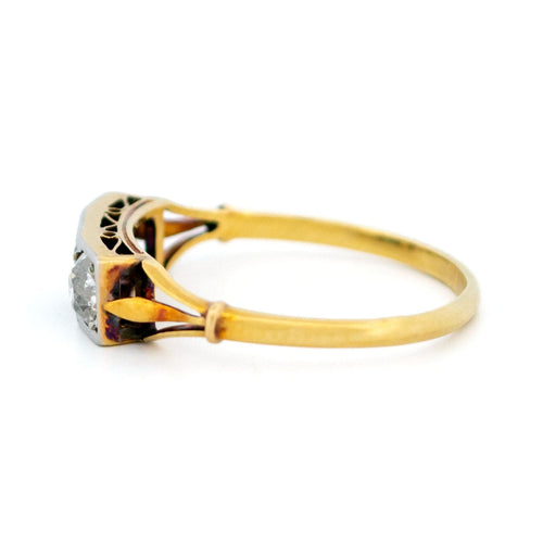 Bague 53 Bague Art déco en or 14k avec saphirs et diamants 58 Facettes D351F4A3CF4043F2B2AAD0EB0A6A2763