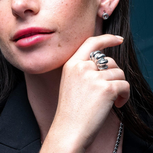 Bague 56 Bague Or blanc Diamant 58 Facettes 1089442CN