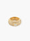 Bague 51 Bague jonc pavée en or jaune 18k et diamants 58 Facettes 130055