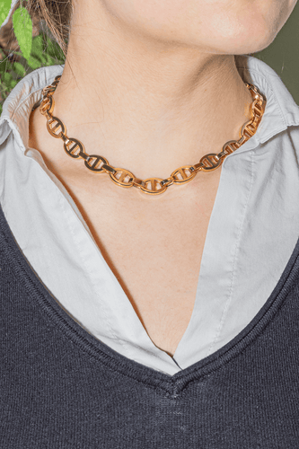 Collier Collier maille marine en or jaune 18 carats 58 Facettes 1100241CD