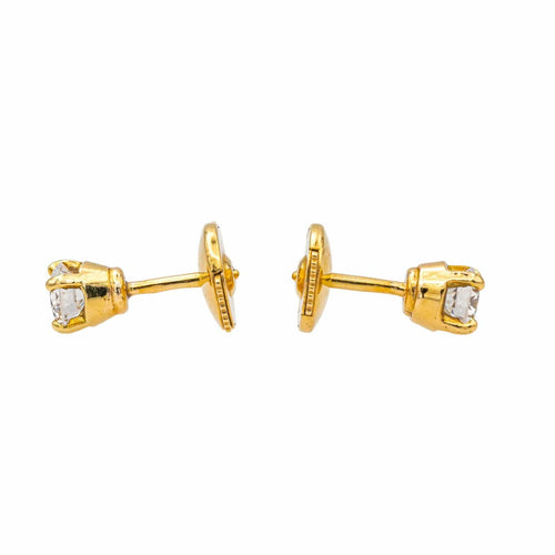 Boucles d'oreilles Boucles d'oreilles Puces Or jaune Diamant 58 Facettes 1117931CN