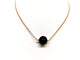 Collier Collier pendentif en or rose 18 carats et onyx 58 Facettes 1126007CN