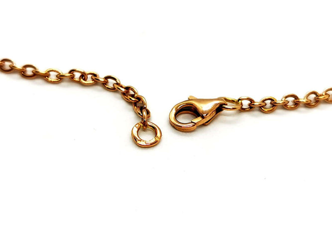 Collier Collier Chaîne + pendentif Or rose Onyx 58 Facettes 1126007CN