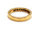 Bague 48 Bague demi-alliance sertie rail en or jaune 18 carats et diamants 58 Facettes 1126712CN