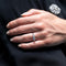 Bague 55 Bague solitaire en or blanc 18 carats et diamants 58 Facettes 1137222CN