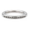 Bague 52 Bague demi-alliance en or blanc 18 carats et diamants 58 Facettes 1137995CN