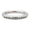 Bague 52 Bague Demi alliance Or blanc Diamant 58 Facettes 1137995CN